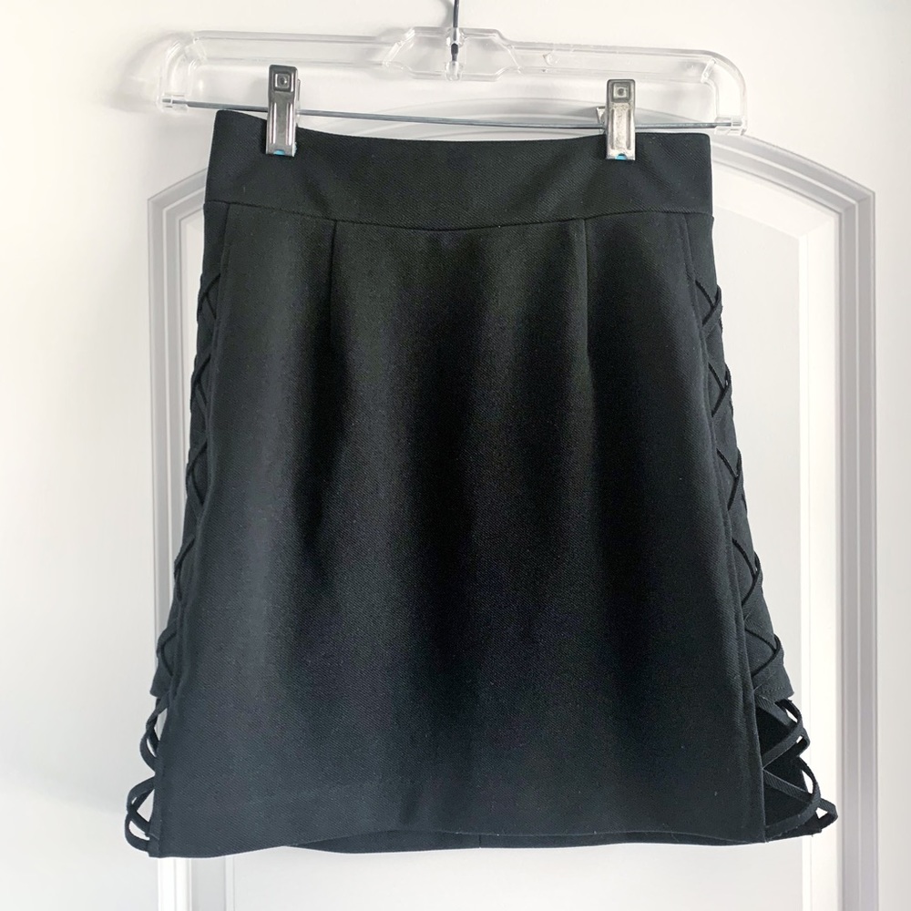 Japanese Brand Black Mini Skirt